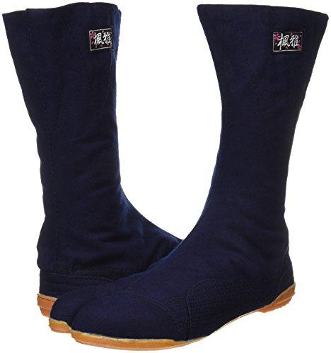 Works Homme "Fuga" Sewn-on Tabi Socks with Resin Toe Cap, 8-Piece Set, Men's Size 150-8, Navy, Size 25.5 Cm