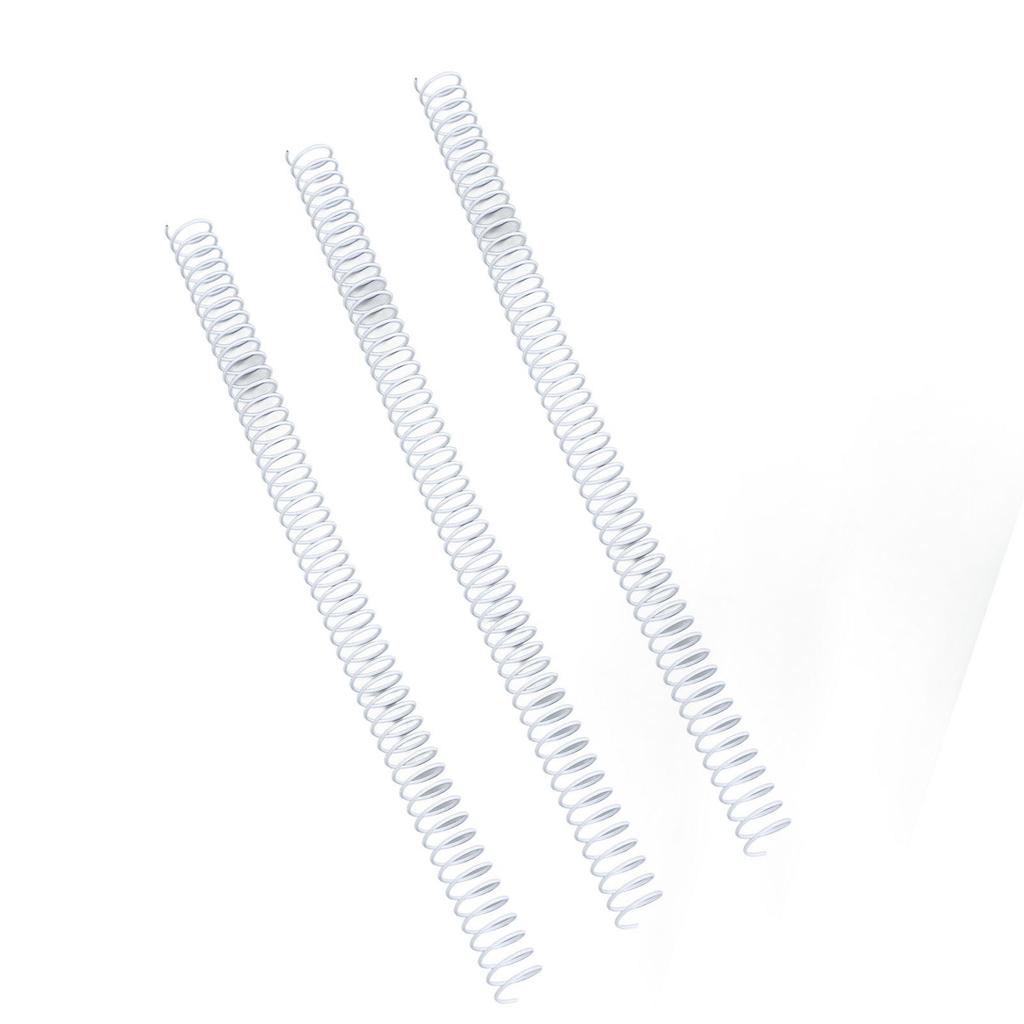 100PCS Spiral Binding Spines 48 Loops 4:1 Pitch Single Wire A4 Paper Binding Coils 16mm Diameter 140 Sheets Capacity