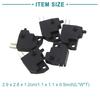 ACROPIX Motorcycle Scooter Disc Brake Control Switch Universal 2 Pin Square Black 5pcs