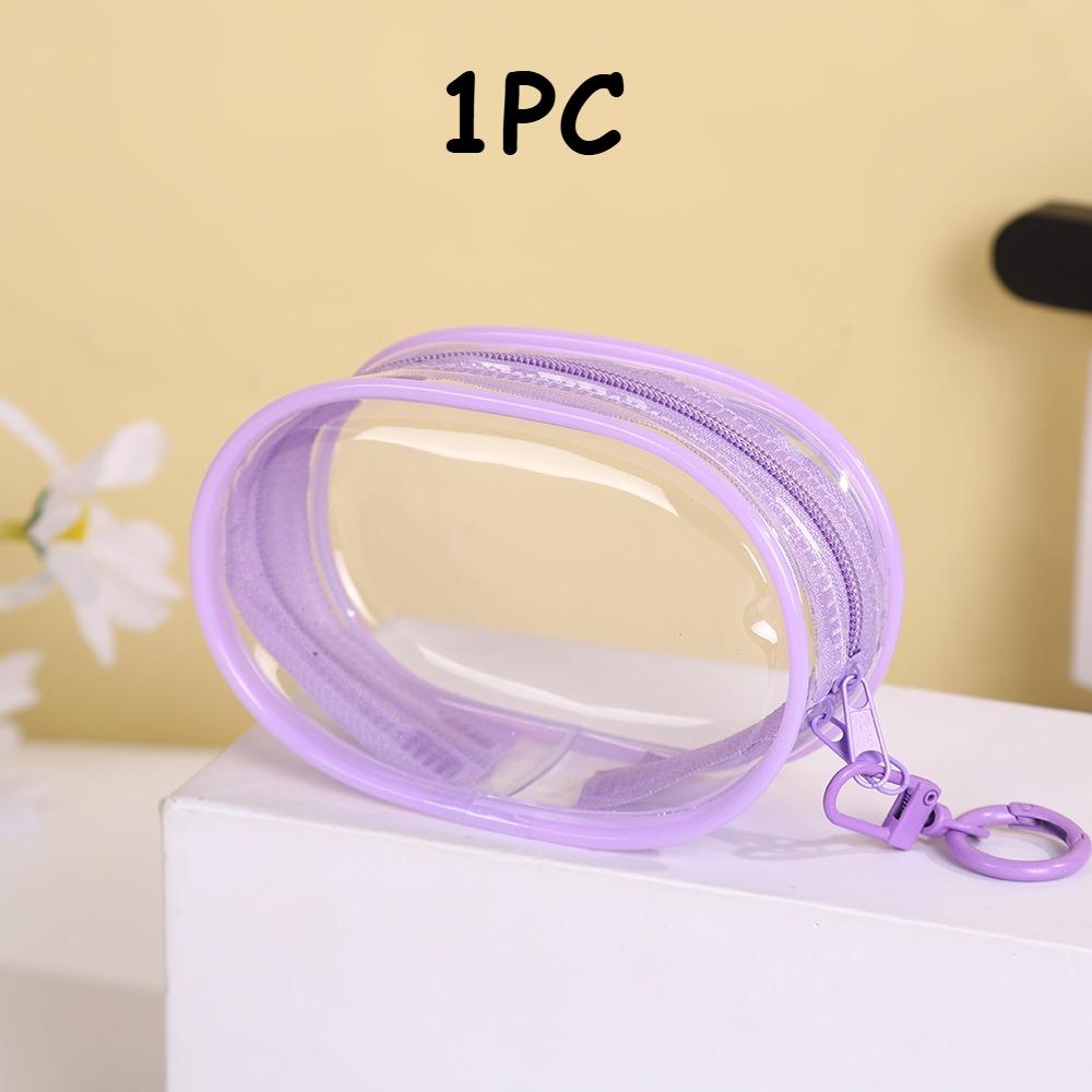 

2pcs/1pc Portable Travel Storage Bag, Suitable for Chargers, Cables and Headphones - PVC Material Multifunctional Storage Bag