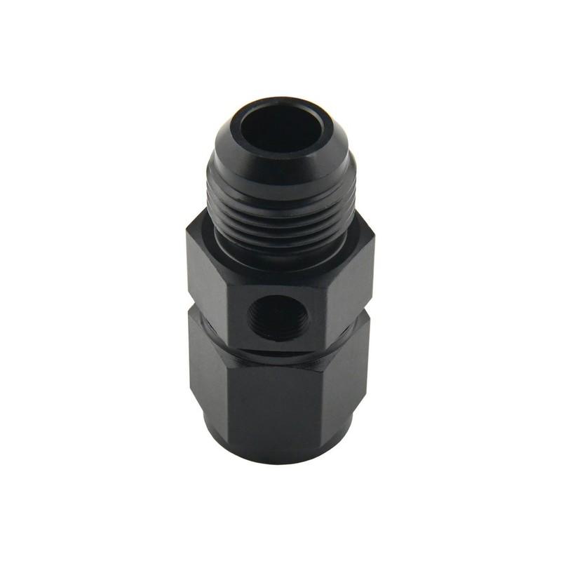 Straight Male Flare To Female Swivel Fitting 4AN 6AN AN8 AN10 12AN 1/8″ NPT Gauge Port Fuel Pressure Sensor Take Off Adaptor Tee