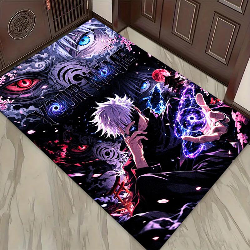 Name Custom Gojo satoru Carpet Rug for Living Room Bedroom Home Sofa Decoration,Kids play Non-slip Floor Mat