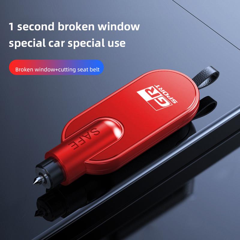 Car Safety Hammer Auto Emergency Glass Window Breaker Seat Belt Cutter Escape Tool For Toyota Hilux Aygo Yaris Ractis Valve