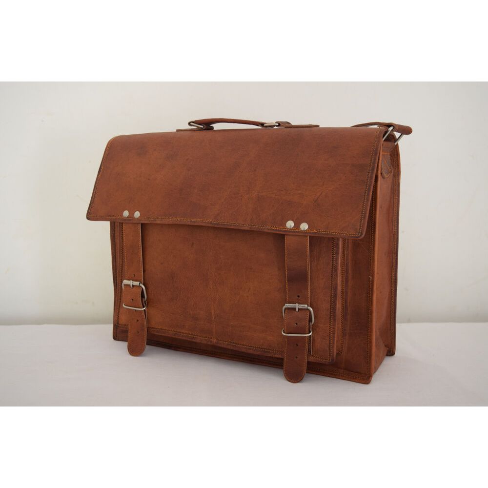 16 v kožené brašně Messenger Bag Aktovka na notebook Kancelářské školní tašky přes rameno