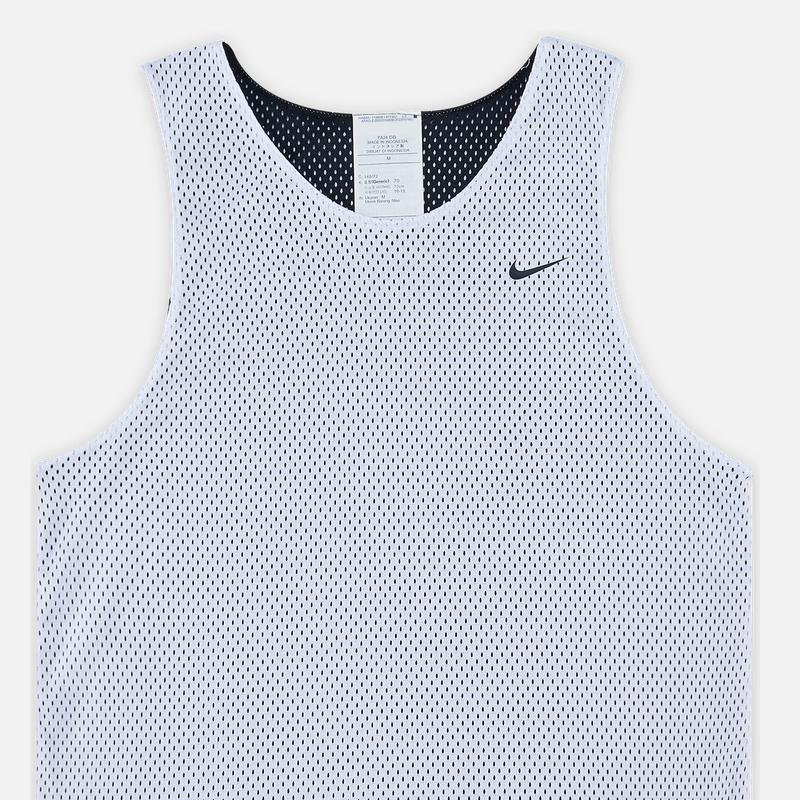 Nike Reversible Breathable Comfortable Mesh Vest Kids Tops White Black FZ5242-100