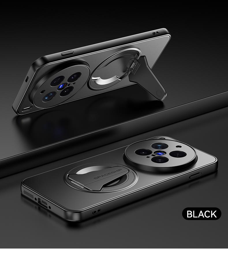 

For Vivo X300 and Vivo X300 Pro Case Magnetic Suction Metallic Colors Spacecraft Style Kickstand Soft Plating Cover Shell Not vivo X300