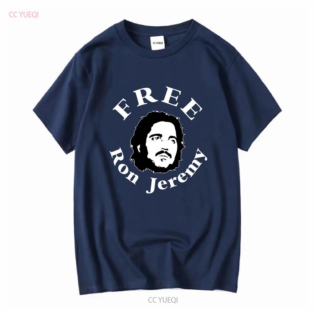 Kostenloses Ron Jeremy Lustiges T-Shirt tee PornStar XXX vintage Gewaschen Atmungsaktiv Stilvoll Streetwear Oberteil Für Den Täglichen Gebrauch Bequem
