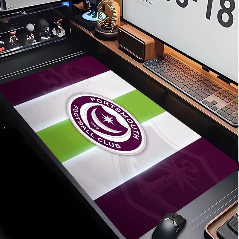 Portsmouth FC Football Pattern Mouse Pad Non?Slip Rubber Base Gaming Mousepad For Desk Office Home