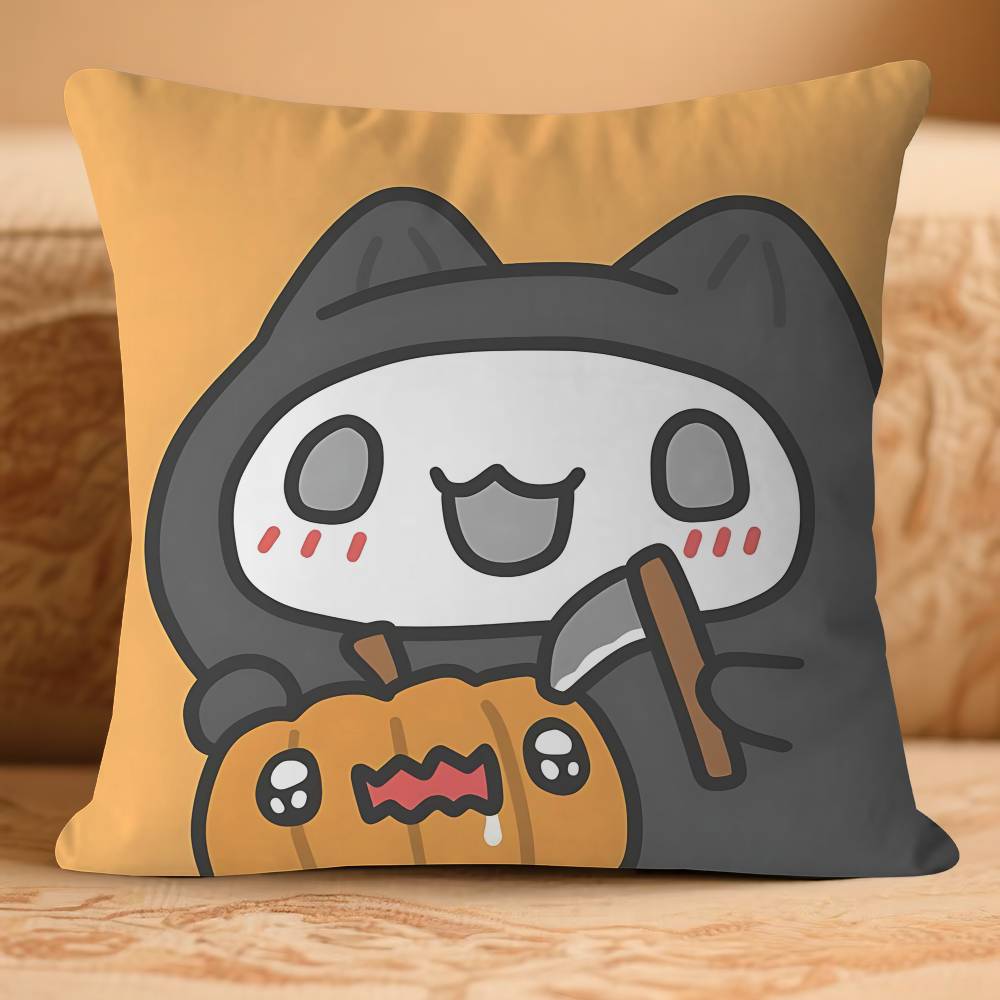 B-Bugcat-CARTOON Capoo Pillow Case Removable Washable Cushion Cover – All-Season Soft Linen