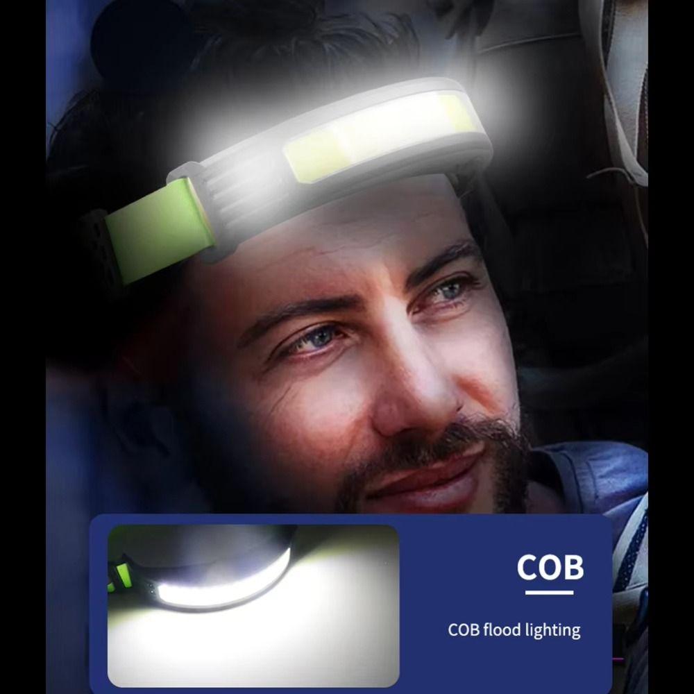 Waterproof Sensor Headlight Powerful Wave Sensor USB Rechargeable Head Lamp  Hiking