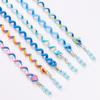 6PCS/lot Rainbow Color Headband Cute Girls Hair Band Crystal Long Elastic Hair Bands Headwear Hair Accessories