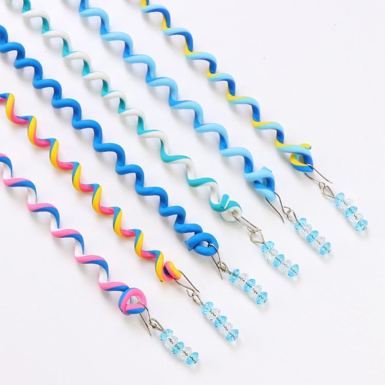 6PCS/lot Rainbow Color Headband Cute Girls Hair Band Crystal Long Elastic Hair Bands Headwear Hair Accessories
