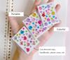 3 Sheets/Set Mini Size Acrylic Crystal Gem Diamond Sticker for Kids Handmade DIY 3D Rhinestone Decoration