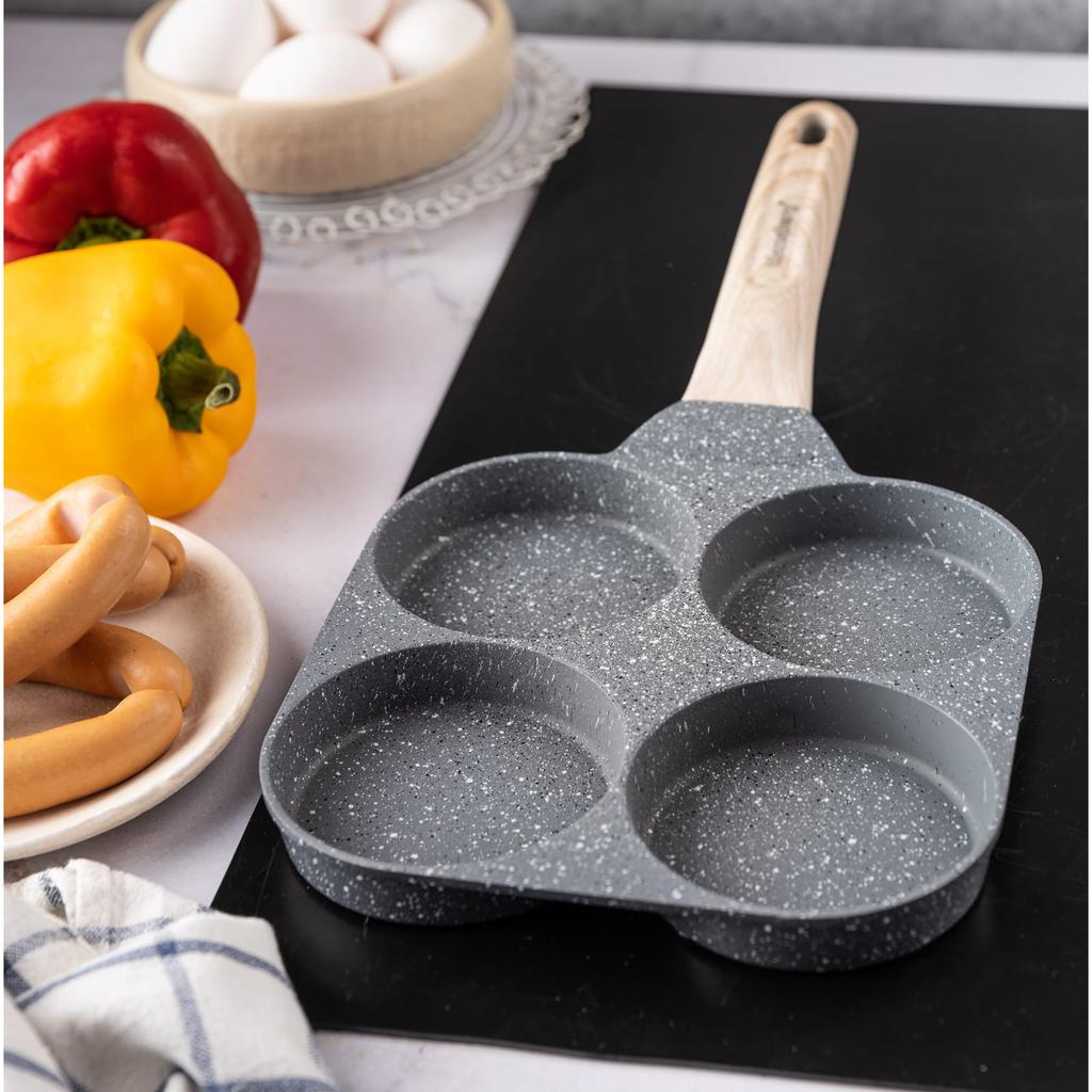 Patelnia marmurkowa 4 w 1 do naleśników jajek placków pancake 18cm SZARA KLAUSBERG KB-7822