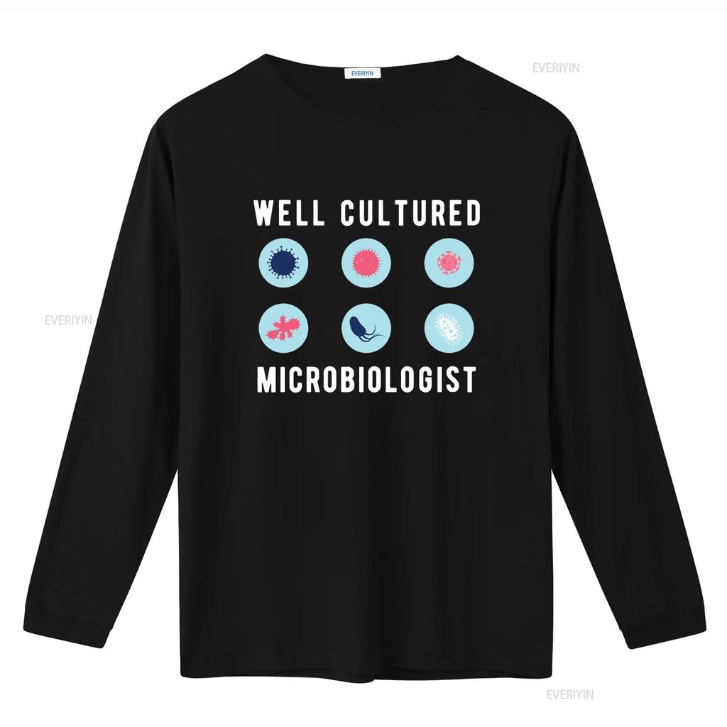 Microbiologist T Shirt Future Microbiology Teacher Well Cultured Science Lover  vintage Washed designer clothes Breathable