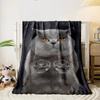 Grumpy Grey Cat Blanket bedroom Blanket for Livingroom Couch lunch break Soft throw for Friend's festival Gift