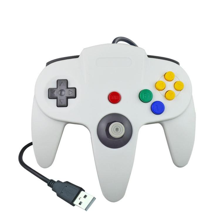 

Проводной джойстик Геймпад-контроллер N64 для игровой консоли Nintendo Classic 64 белый