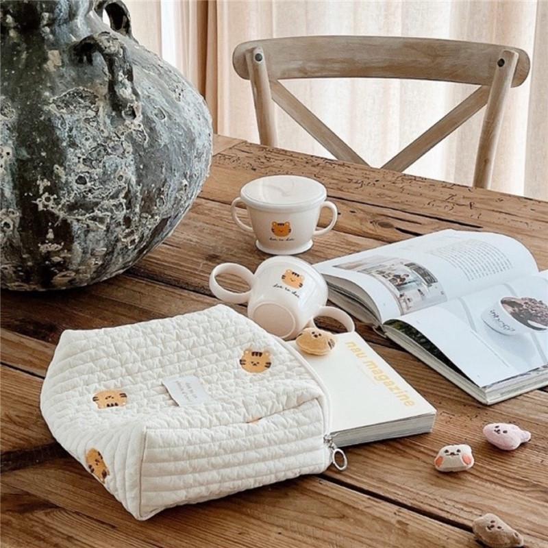 Tragbare Wickeltasche für Kinderwagen, gesteppt, für Babywindeln, Organizer, bestickte Mama-Taschen, Baby-Accessoires, Wickeltasche, Aufbewahrung