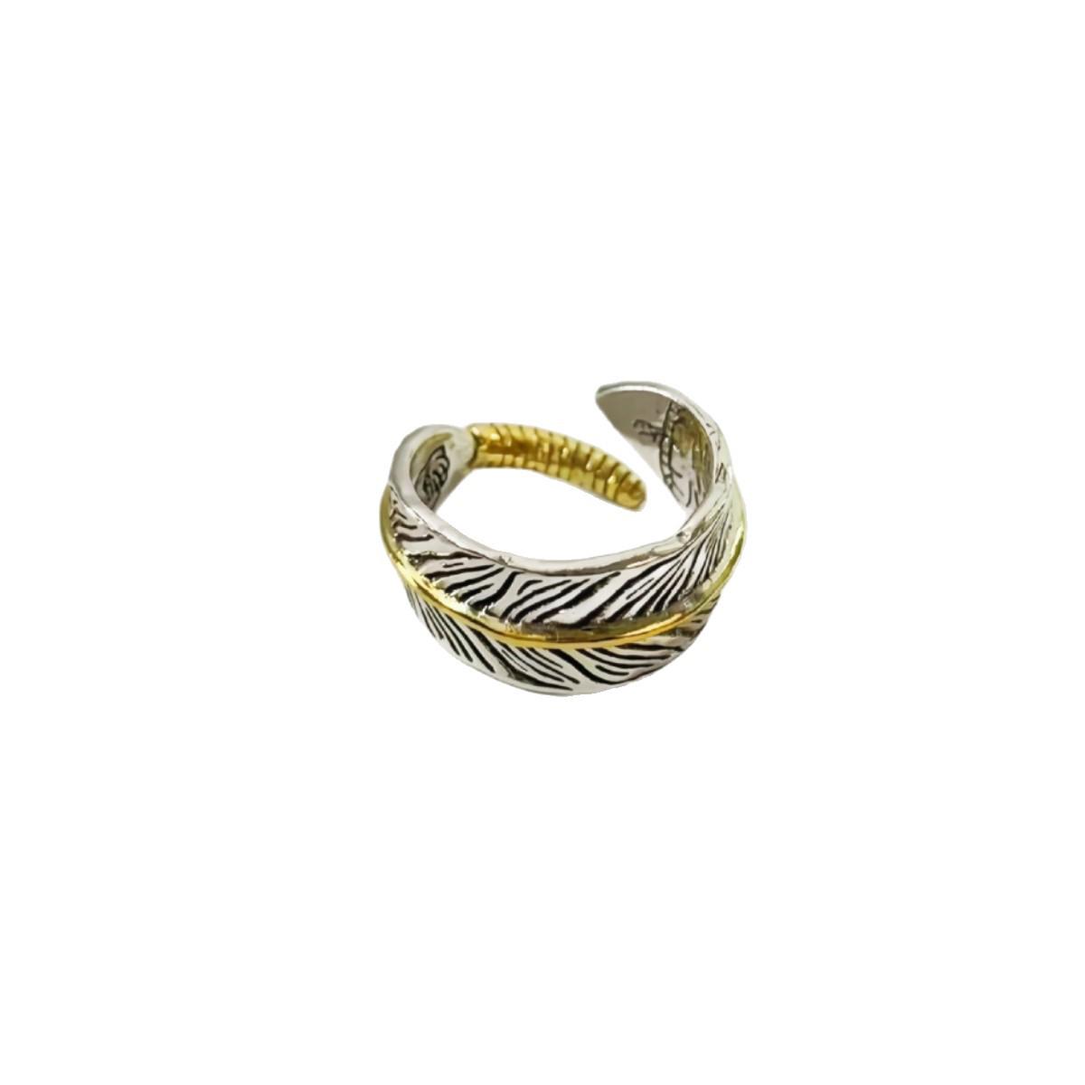 

Retro Feather Takahashi Goro Men s Adjustable Hip Hop Ring
