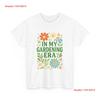 In My Gardening Era T Shirt Floral Design Garden Flowers Women's Vintage Washed Homme Top For Everyday Wear Fashion Graphic