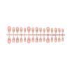French Bow Press On Nails Almond Shaped Gold Line Nail Tips