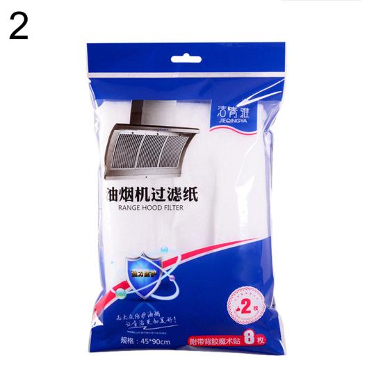 2Pcs Range Paper Oil Hood Grease Filter Stopper Absorbent Dirt Kitchen Appliance