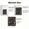 Steampunk Musical Instruments 2D Flat Pattern Flannel Blanket, High Quality All Seasons, Home Decor, Warmth and Comfort, Perfect for Christmas Gifts.