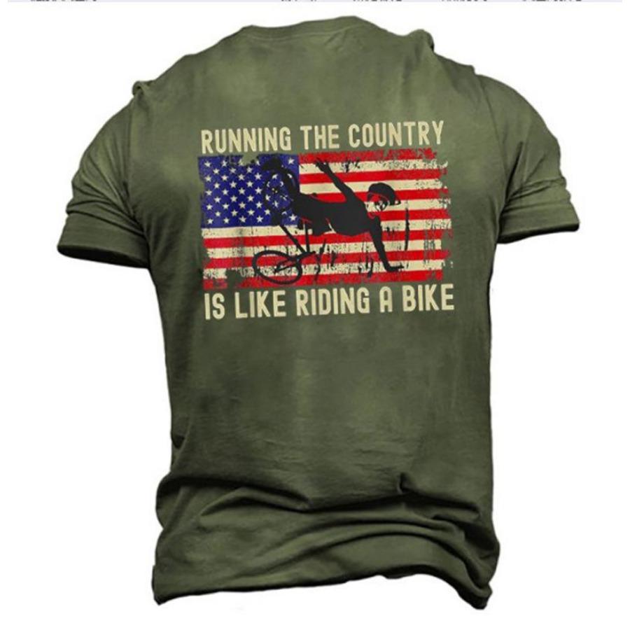 Pánská trička, letní volná, ležérní, módní, kulatý výstřih, 3D potiskem, krátký rukáv, top