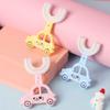 Children Toothbrush Creative Shape Labor-saving TPE U-shaped Toddler Whitening Cleaning Toothbrush