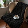 Chalky Cloud Cartoon Anime Print Flannel Blanket Soft Warm Throw for Kids Bedroom Sofa Christmas Office Car