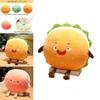 Hamburger Plush Toy With Pp Cotton Soft Filling For Kids Gift And Cozy Hand Warmer