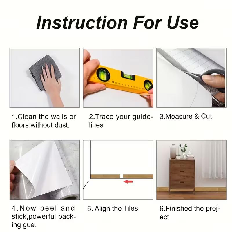 1PC 5mx15cm Self-adhesive PVC Waterproof Wood Waist Line Wallpaper Skirting Line Wall Border Stickers Home Decor