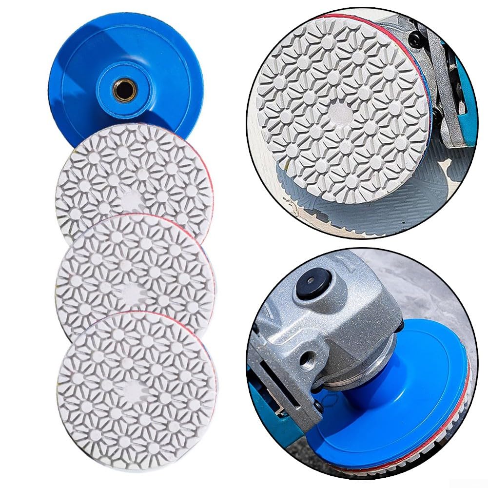 4pcs Integrated 80mm Grinding Disc for Angle Grinder with M10 Thread Hole, Designed for Heavy Duty Tile Polishing and Grinding