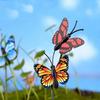 15Pcs/Lot Artificial Simulation Butterfly Stakes Garden Outdoor Decorations