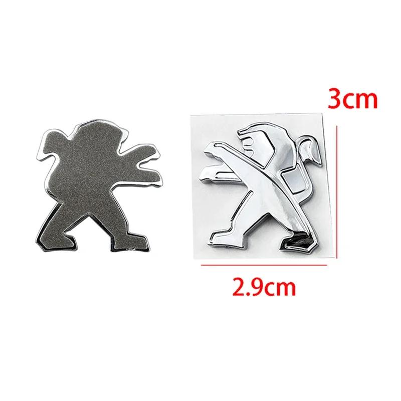 2.9x3cm Car Steering Wheel Center Sticker for Peugeot 106 107 108 206 207 208 301 306 307 308 407 408 508 3008 4008 5008 Emblem