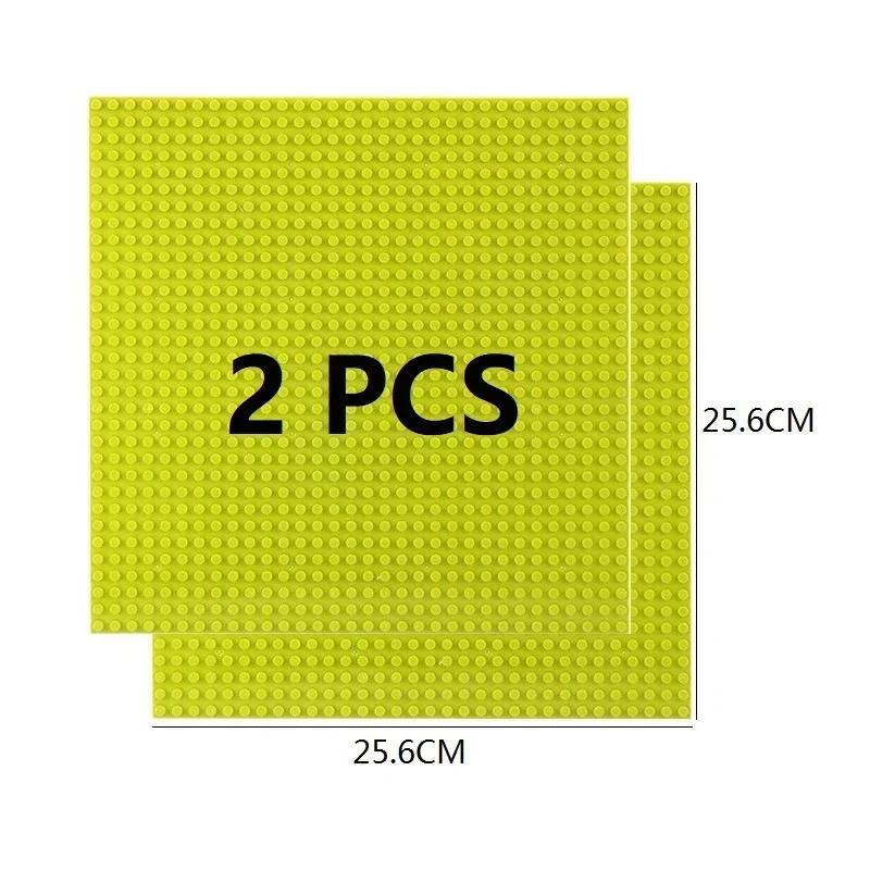 2Pcs Base Plate 32*32 32*16 Studs Classic Figures Building Blocks Plates Bricks Baseplate Blocks Children Toys For Kid Gifts