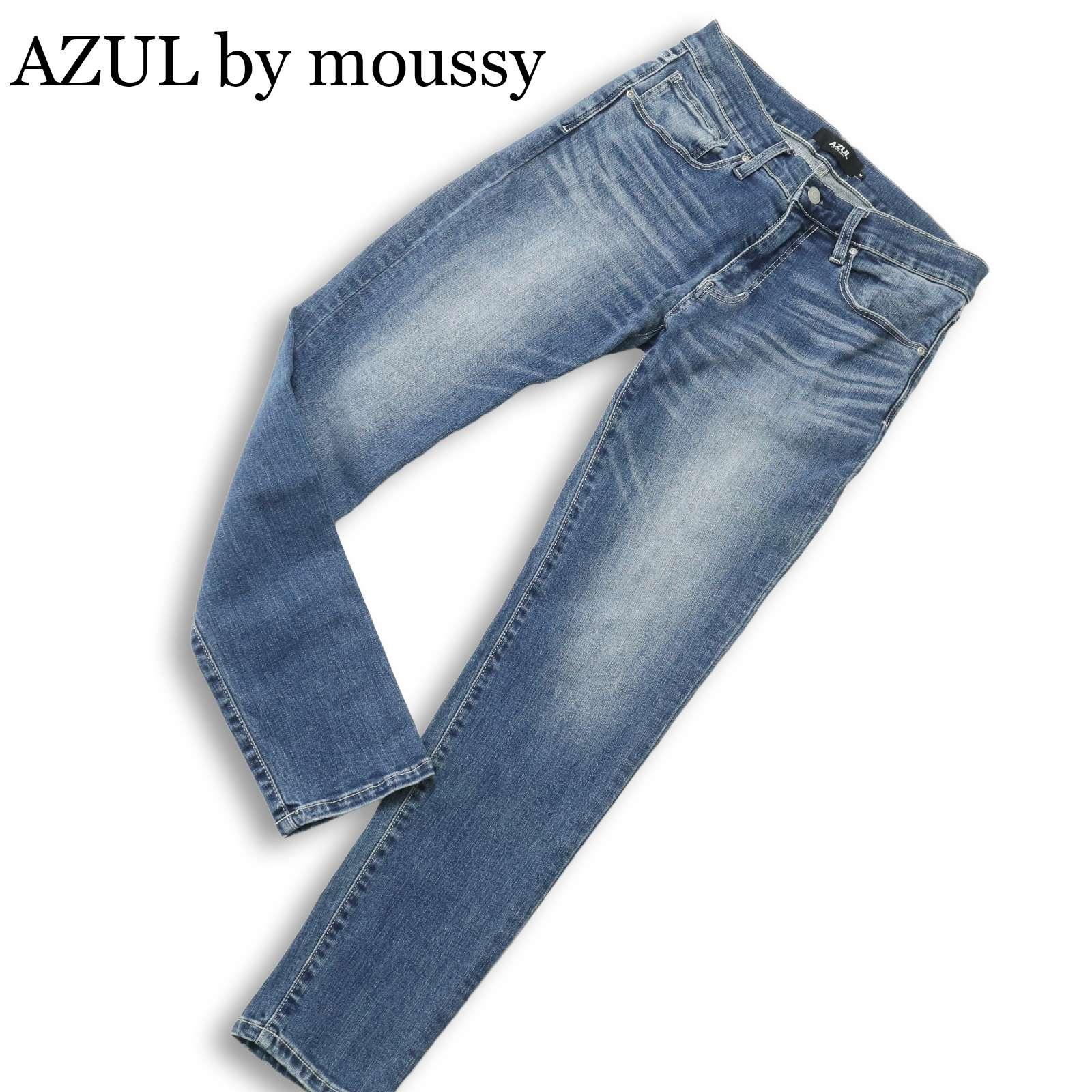 AZUL by moussy All Year Stretch Washed Skinny Denim Pants Jeans Sz.M Men s