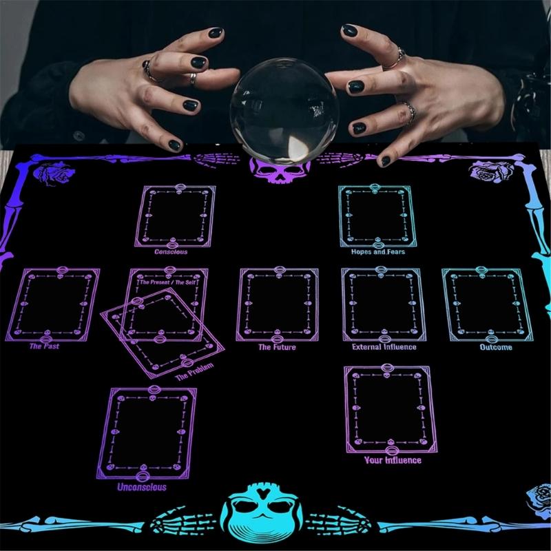 Tarot Tischdecke Altartuch Karten zum Kartenlegen Astrologie Tischdecke Divinations Kartentuch Wandteppich Wanddekoration