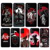 Aesthetic Samurai Cool Silicon Phone Case For Samsung Galaxy Note 20 Ultra 9 8 10 Pro S10 Lite S9 Plus S8 + S7 Edge Cover Funda