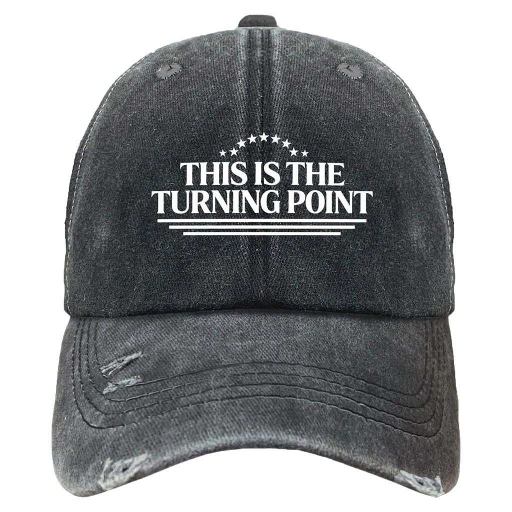 Net Hat Cycling Casual Breathable Sun Hat Letter Washed Denim Baseball Cap