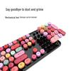 Skyreach Cute Punk Colorful Lipstick Wireless Keyboard & Mouse Set for Girls’ Office