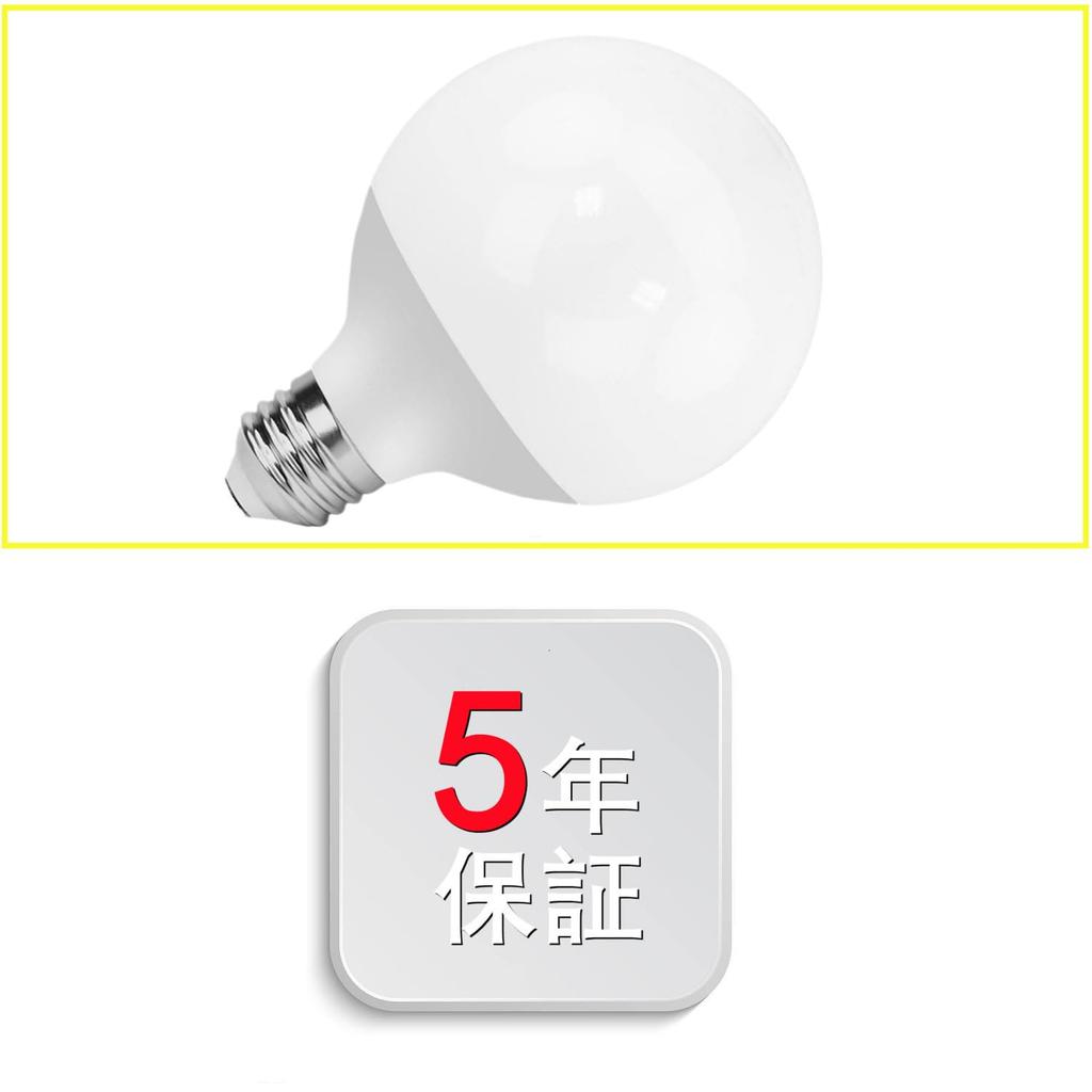 LED bulb, ball type, 26mm base diameter, equivalent to 100W (11.5W), warm white light, 95mm diameter, suitable for enclosed fixtures and outdoor use,