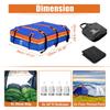 uxcell 1 Set 20 Cubic Feet Car Roof Rooftop Cargo Carrier Luggage Carrier for Cars with or Without Mat Hook Blue Bag, Bag, Racks, Anti-Slip 6-Door
