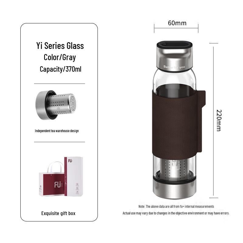 Fuguan High-Temperature Resistant Glass Water Bottle