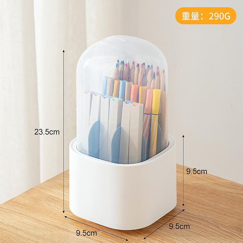Stolní organizér Průhledný otočný držák pera Organizér police na psací potřeby Zásobník na psací potřeby Držák na pera