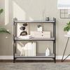 VidaXL Bibliothèque 3 niveaux sonoma gris 80x30x86cm bois d'ingénierie 837670