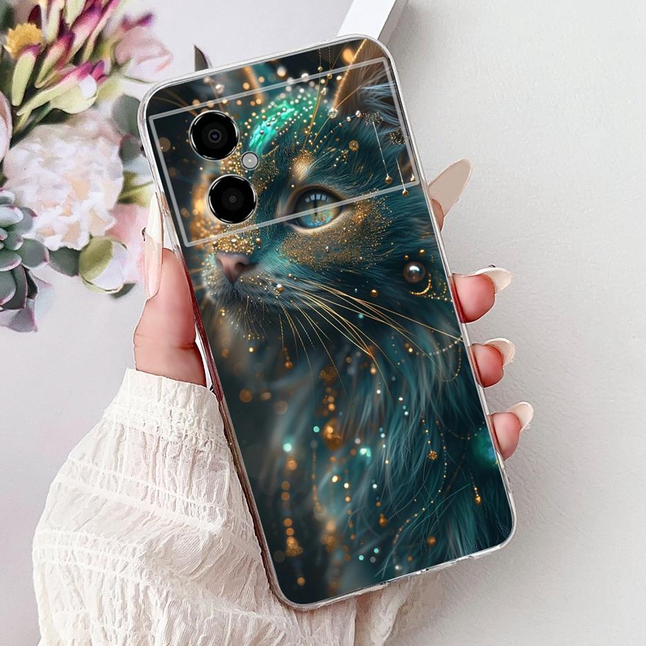 For Xiaomi Poco M4 5G Case New Luxury Painted Cover Liqiud Silicone Phone Case For Xiaomi Poco M4 Pro 4G PocoM4 Pro 5G Soft Bags