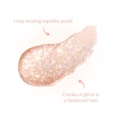 Official" Daisik Starlit Jewel Liquid Glitter Starlit Jewel Liquid Glitter 1.8g (#05 Light Peach)