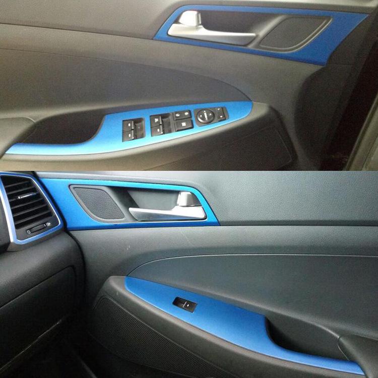Hyundai Tucson 15-18 Carbon Fiber Interior Gear Shift Decoration Wrap