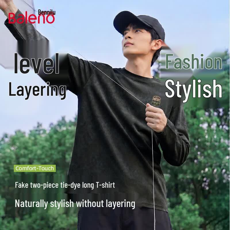 Baleno Men s Long-Sleeve Round Neck T-Shirt 3XL
